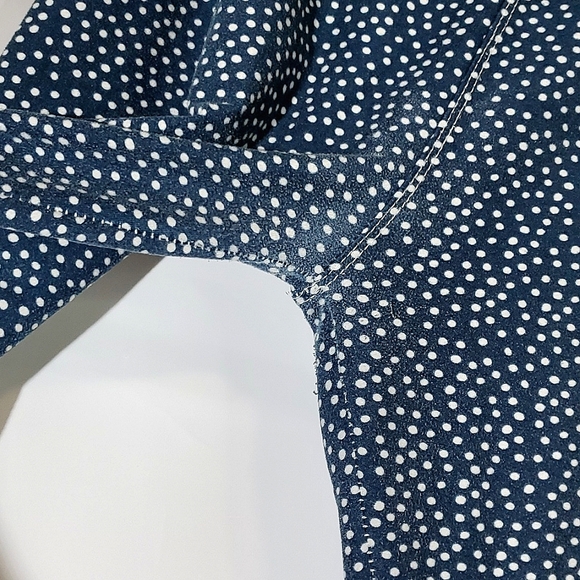 High Waisted Sleep/Loungewear Leggings, Blue and White - Size XLarge - Picture 6 of 13